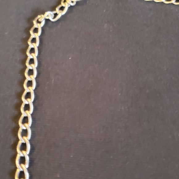 Silver and Black Stone Necklace - Picture 3 of 3